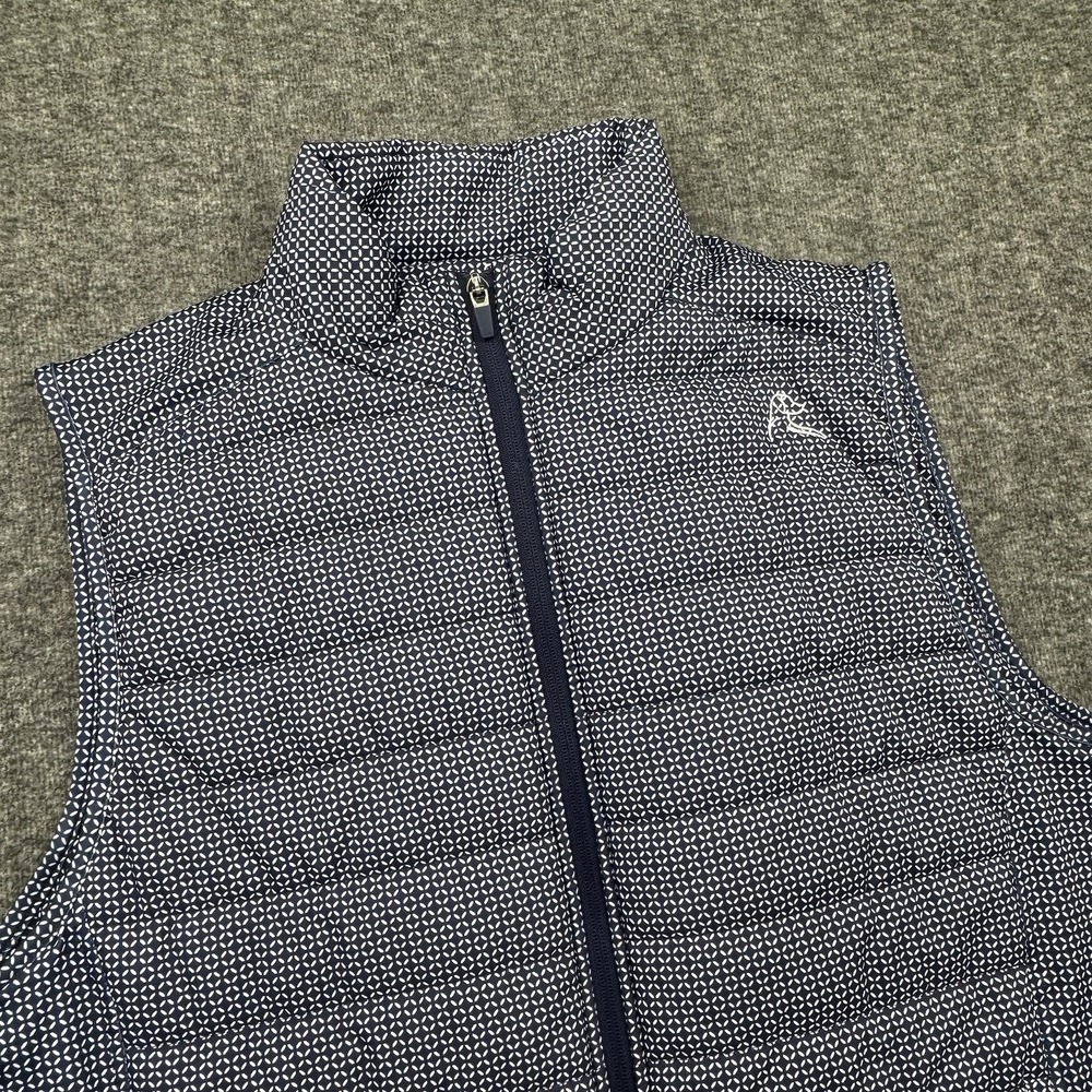 Rhoback Navy Micro-Pattern Quilted Vest